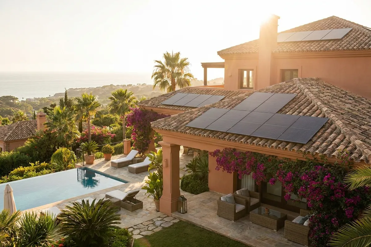 Solpanelsinstallation för expats i Estepona, Costa del Sol, Spanien