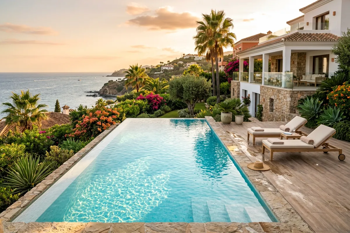 Poolunderhåll för expats i Marbella, Costa del Sol, Spanien