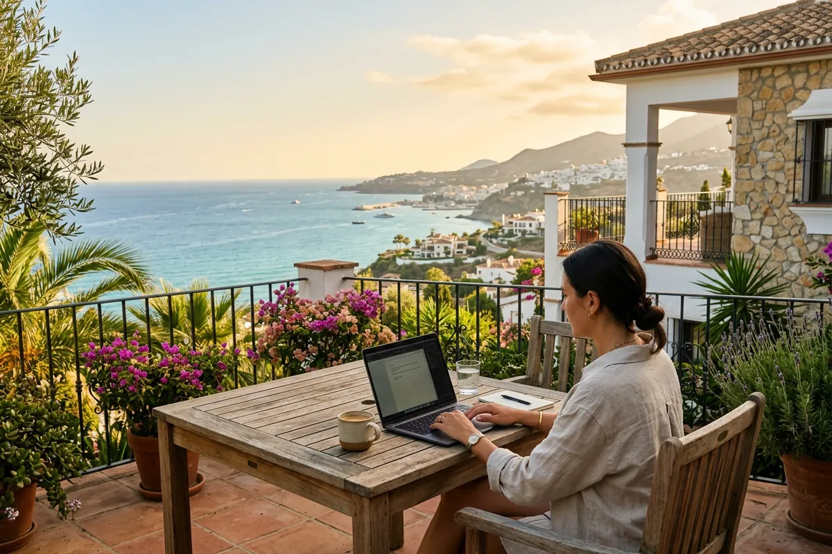 Digitalt Nomadvisum Spanien för expats i Mijas, Costa del Sol, Spanien