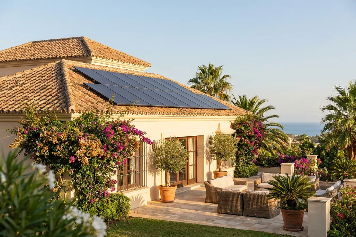 Solpanelsinstallation för expats i Mijas, Costa del Sol, Spanien