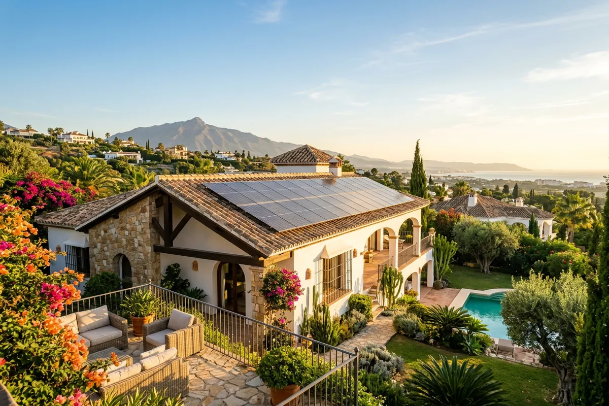 Instalación de Paneles Solares para extranjeros en Nueva Andalucía, Costa del Sol, España